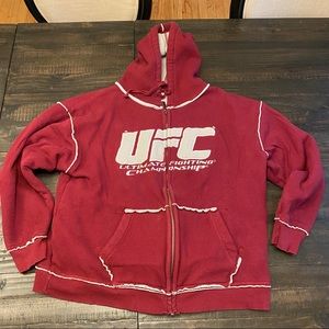 UFC Zip Up Hoodie - Size Large